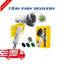 Synoshi Power Spin Scrubber Cordless, Electric Scrubber, Electric Cleaning Brush