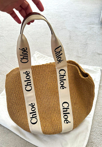 Chloé mifuko woven - chloé, straw