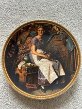 "Dreaming in the Attic" Display Plate Limited Edition by Norman Rockwell