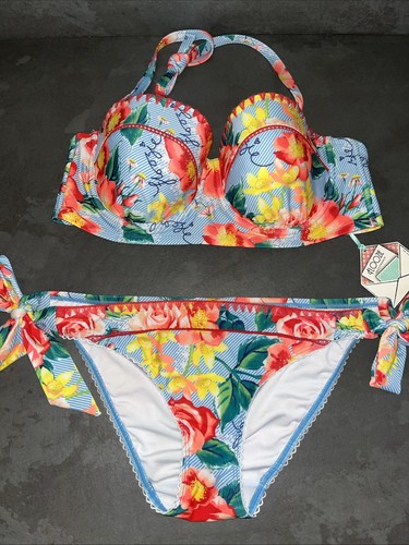 Ladies coral blue floral - ladies,