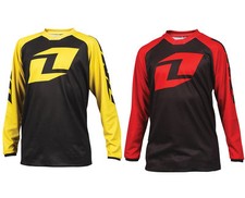 ONE INDUSTRIES YOUTH KIDS RAGLAN MOTOCROSS MX BIKE JERSEY shirt RED BLACK YELLOW