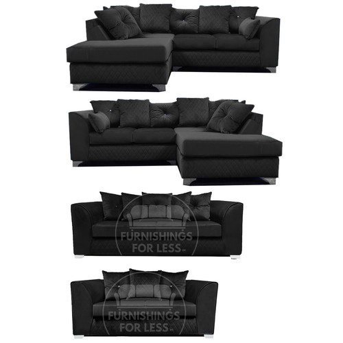 Victoria black corner sofa - victoria,