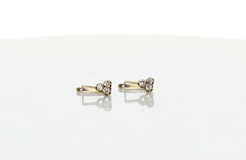 Antique diamond earrings - , with