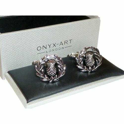 Scottish thistle cufflinks - thistle,