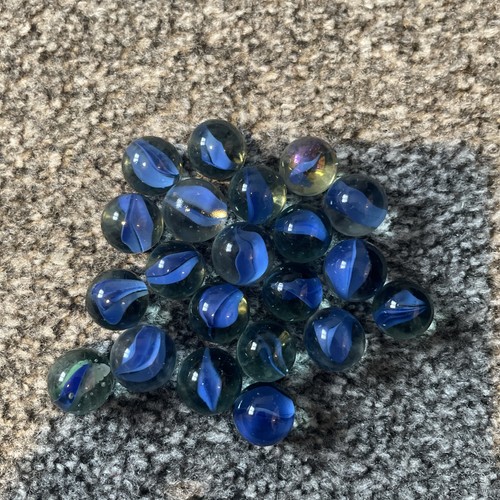 Vintage glass marbles 8 - 21, 5/8"