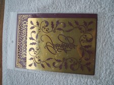 Dreamworld brass stencil - Greetings