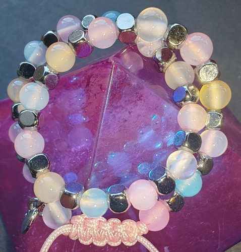 Dainty morganite pink - dainty, blue