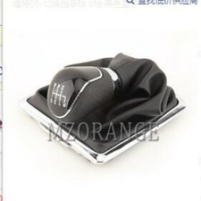 6 Speed Gear Stick Shift Knob Gaiter Gaitor Boot For Ford Focus 05-12 black