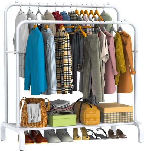 Heavy duty double - clothes, rail