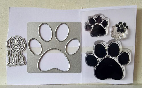Stamp die set - die, paw