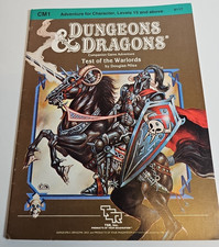 Dungeons & Dragons 1E: Test of the Warlords (Paperback RPG Module, 1984) dnd D&D