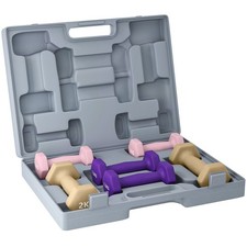 SPORTNOW 9kg Hex Dumbbells Set