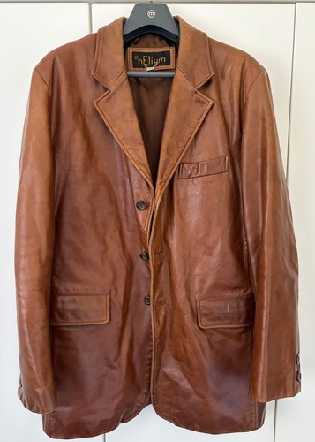 Helium mens leather jacket - helium,
