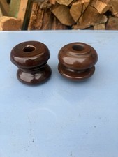 2 Vintage Ceramic Electrical