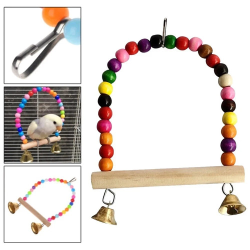 Vibrant bird cage - swing, toy