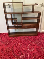 VINTAGE SOLID HARDWOOD CHINESE JAPANESE SHELFING UNIT OR ROOM DIVIDER