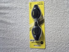 Slazenger Blade Swimming Goggles, Adults, Anti-Fog, Unisex, Black 