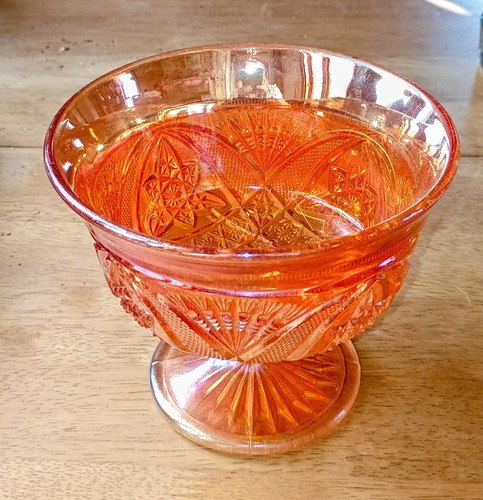 Vintage orange lustre carnival - vintage,