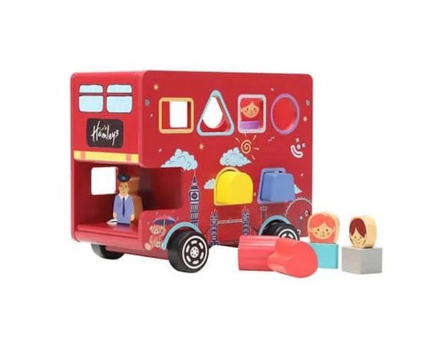 Hamleys wooden london bus - london,