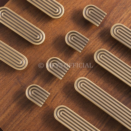 Mfys luxury solid brass - brass, ribbed