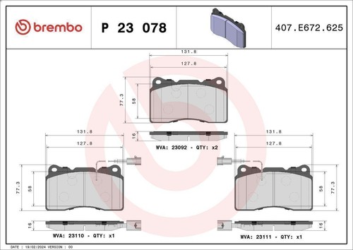 Brake pad set - brake, set,