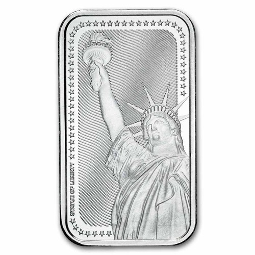 Silver bar statue - statue, of
