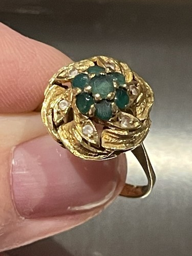 14ct yellow gold art deco - 14ct,