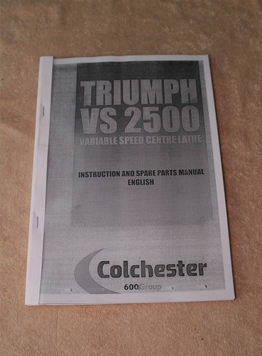 Colchester triumph vs2500 - colchester,