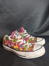 Converse Chuck Taylor All Star Low Top  Skulls Floral Tropical Print Sneakers 