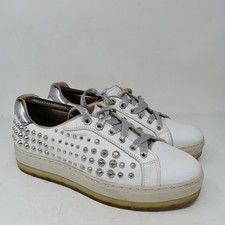 Diesel Womens Trainers UK 6 EU 39 white studded punk rock