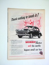 3 Morris Minor print ads, 1954