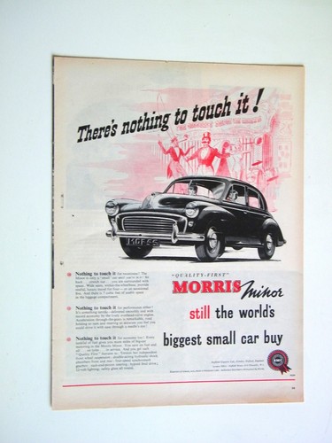 Morris minor print - print, ads,