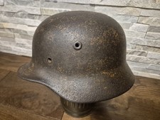 WW2 German Luftwaffe Helmet M40 model, good free from damages, rest of tan cammo