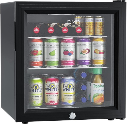 Glass mini fridge 50l - glass,