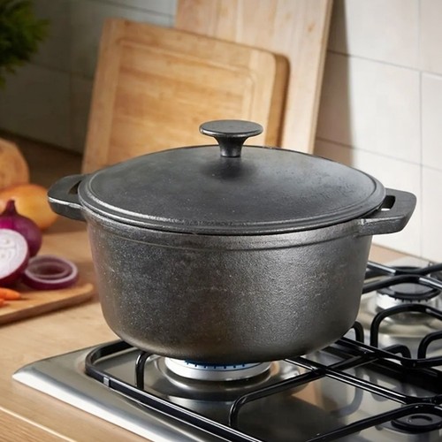 Cast iron casserole dish pan - iron,