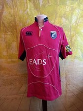 Cardiff Blues Rugby Union Club 2008 away cotton pink Shirt. UK men's size Large