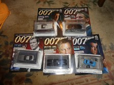 GENUINE 5 JAMES BOND CAR COLLECTION MAGAZINES & CARS BRAND NEW SEALED