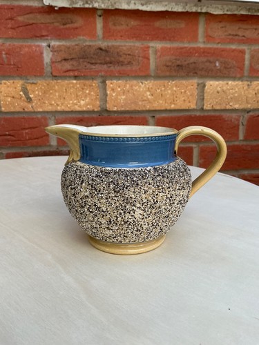 Antique mocha ware sanded jug - antique,