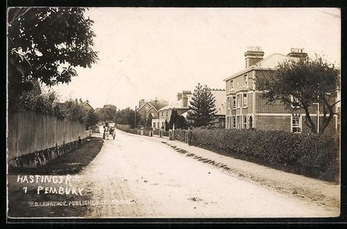 Postcard pembury hastings - of, pembury,