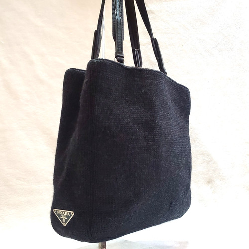 Prada wool knit tote shoulder - tote,