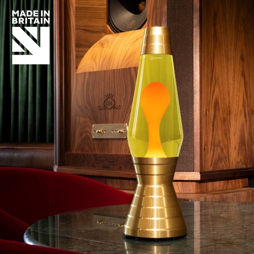 Mathmos gold vinyl lava lamp - gold,