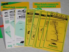 LOT OF 20 x BADGERLINE BUS TIMETABLES ALL DIFFERENT