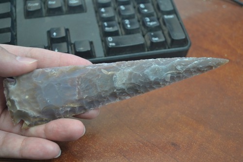Agate stone spearhead - stone,