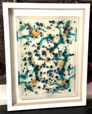 Multi-layered Transparent Sheets 3D effect contemporary abstract Acrylic artwork