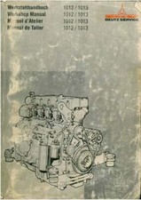 Deutz 1012 1013 Engine Workshop Manual - BF4M1012 BF4M1013 BF4M1012E BF4M1013E +