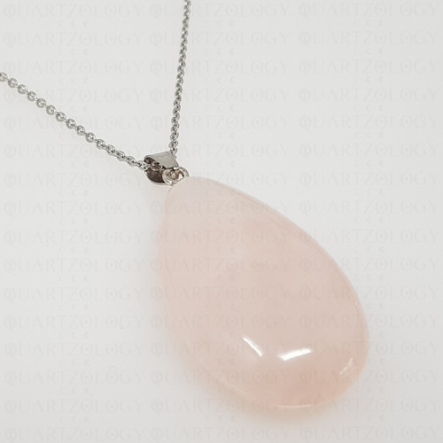 Rose quartz necklace - quartz,