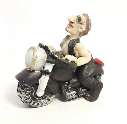 6cm biker ornament black - biker, ornament.