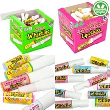 SWIZZELS LOVE HEART LIPSTICK WHISTLE PICK & MIX RETRO SWEETS PARTY BOX