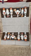 Vintage Retro Tea Towel Chef