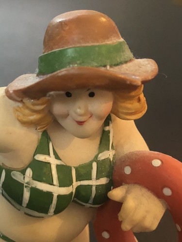 Beach fat lady resin - beach,